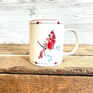Creative co-op red bird mug cup cardinal gift
